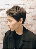 サイドパートアップバングビジネスマンスタイル<理容室>