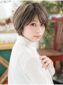 ★外国人風くすみカラー前下がり小顔ミニボブ20代30代40代★7