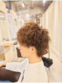 ハイトーンでもキマる！メンズツイストスパイラルパーマ/亀戸
