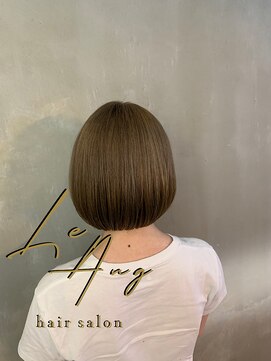 レアング(LeAng) #ミニボブ　#フォギーベージュ