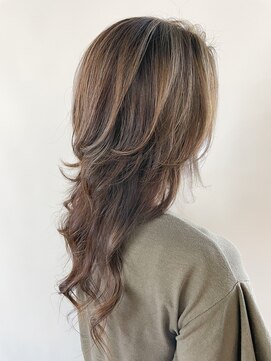 オル(Olu) 【MASAYA】脱白髪染めハイライトカラー×ウルフレイヤー