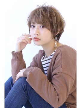 オーロ 宝塚店(ORO) 20代30代40代50代ひし形束感ショート透明感マロンベージュ