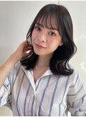 【韓国風】レイヤーカット ミディアムボブ