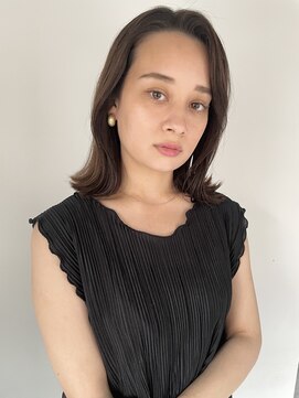 コフィー バイ メルト 吉祥寺(cofy by melt) 【松本咲花】前髪なしくびれヘア/チョコレートブラウンカラー