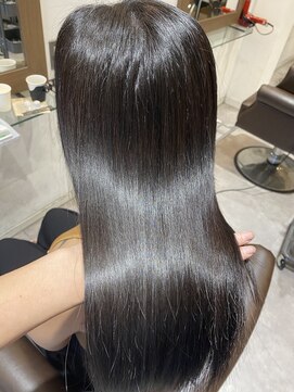 ハートライン(hair bridal Heart Line) 酸性ストレート カラー