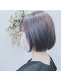 インナーカラー×ミニボブ