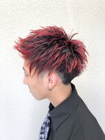 バブルス 上福岡店(BUBBLES)&nbsp;ツーブロック×ビビットレッド