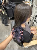 艶髪インナーブルーラベンダーカラー