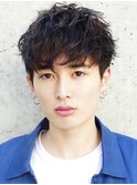 メンズスパイラルパーマツイストスパイラルパーマツーブロック