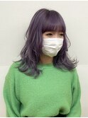 パープルアッシュラベンダーアッシュハイトーンミディアム
