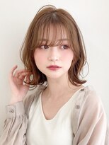 アグノス 青山(Agnos) フルバング薄めバングこなれヘアワンカール前髪外ハネボブ