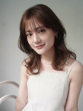 ガーランド (Garland) 大人かわいいくびレイヤー顔まわりレイヤーカットまろベージュ