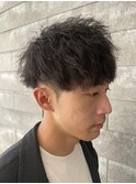 メンズパーマメンズマッシュツイストスパイラルパーマ