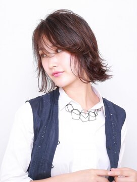 デビュー 沖縄泡瀬店(Debut) 前髪/アンブレラカラー/こなれミディ/イメチェン/ウェーブパーマ