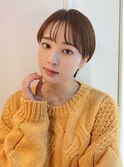コンパクトショートレイヤーアッシュオリーブ透明感カラー