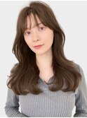 レイヤーカット 韓国ヘア くびれヘア アッシュカラー
