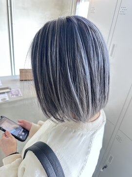 ハイライトカラーミルクティーベージュケアブリーチダブルカラー