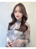 □ 韓国大宮顔周りレイヤーカットウルフカットワンホンヘア
