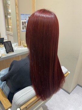 スピンヘア SOCOLA塚口店(Spin hair) ツヤチェリーレッド/大人透明感