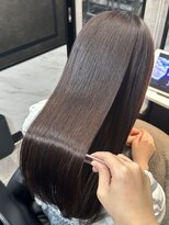 ピリオド 赤坂(Period.) ロングヘアールビーブラウン髪質改善 赤坂見附