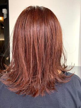 アルメリア 池袋(Arumeria) ブリーチ無しダブルカラーレッドブラウン10代20代30代