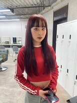 リミットバイアフィナー 大宮店(limit by Afinar)&nbsp;ロングエクステ　チェリーレッド