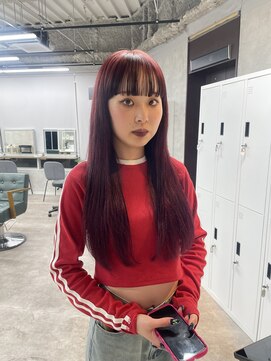 リミットバイアフィナー 大宮店(limit by Afinar) ロングエクステ チェリーレッド