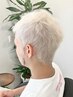 パーソナルカット+ダブルブリーチ+オンカラー￥26950～