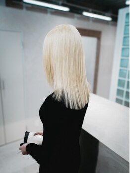 エン 栄店(enne)の写真/ブリーチ毛でも艶髪になれる☆【栄/矢場町/ブリーチ/ハイトーン/髪質改善/ケアブリーチ/ボブ/韓国】