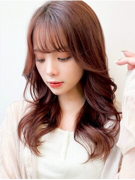 アース 大曽根店(HAIR&MAKE EARTH) 20代30代◎冬の暗めカラー×くびれレイヤーカットで小顔美人