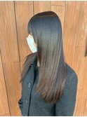 髪質改善ストレート/艶髪ロング/縮毛矯正/ダークグレージュ