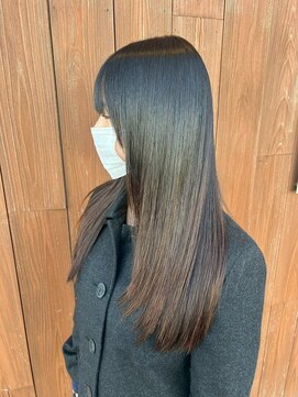 クラン バイ ナチュラル(clan by Natural) 髪質改善ストレート/艶髪ロング/縮毛矯正/ダークグレージュ