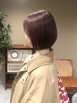 点 河原町&nbsp;関川　ボブ×ピンクカラー
