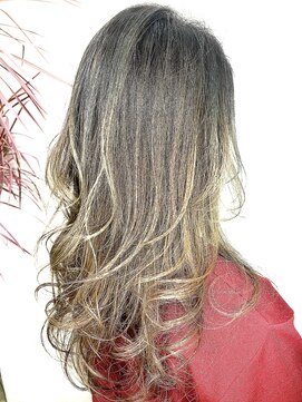 アミィヘアー アネックス(Ami Hair annex) ベージュ×バレイヤージュ