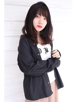 オーロ 西大寺店(ORO) ダークブラウンのふんわりミディ