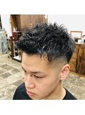 フェード×クセ毛ショート