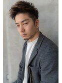ビジネスツーブロックOK★かき上げトランクスヘアくせ毛風パーマ
