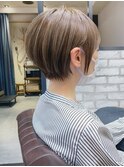 絶壁解消×ハイライトイルミナカラー×ひし形丸みショート永田