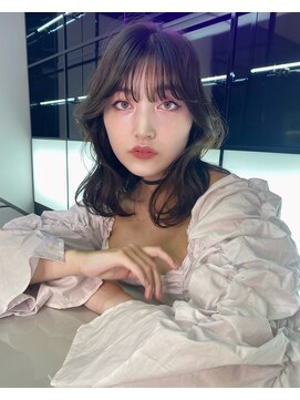 キーン 吉祥寺店(keen) 《NANAKO》くびれヘア×オリーブカラー