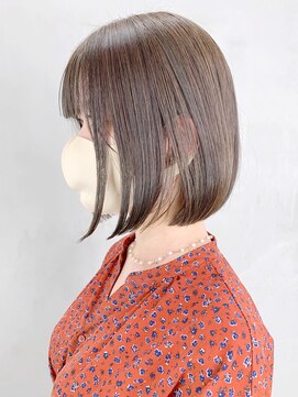 アイティーバイアルバム 松戸店(IT by ALBUM) オリーブボブ_ショコラベージュボブルフベビーバング_ba340802