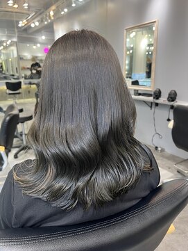 アソビ 表参道(ASOBI) オリーブグレージュ ブリーチなし/20代/30代