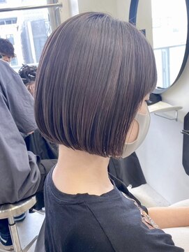 ヒビヲ(HIBIO) ナチュラルボブショートミニボブダブルカラーハイライトブリーチ