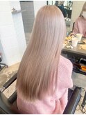 ダブルカラーブロンドベージュカラーケアブリーチハイトーン韓国