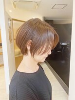 アヴァンス  堺新金岡駅前店(AVANCE.) 20代30代女性らしいハンサムショート×チョコレートベージュ