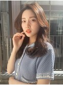 【韓国女優風くびれヘア】