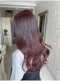 ボルドーカラー#ブリーチなしダブルカラー