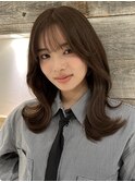透明感ブリーチなしフェイスレイヤーくびれヘア【肥田亜沙美】