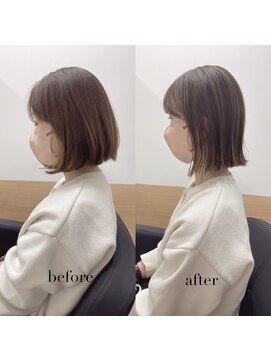 リアン 四条大宮店(Lien) 艶カラー+髪質改善トリートメント（白髪染め、グレイカラー可）