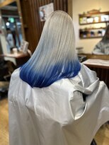 ブリッツレボルト(BLITZ R EVOLUT) ホワイト&ブルー グラデーション ひろ