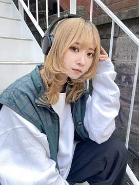 ドットハリス(.Hallis) レイヤーカット/ウルフレイヤー/髪質改善/ハイトーンカラー